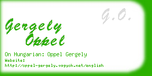 gergely oppel business card